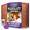 Straga Premium Mahogany Hardwood Cutting Board, 15" x 12" Arched,
