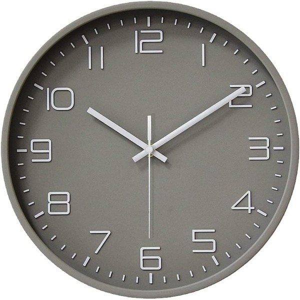 Nbdeal NEW-4879 Wall Clock, Radio Clock, Scandinavian 3D Letters, Stylish,