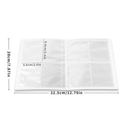 Scrapbook for Cards, 30 Pages Trading Cards Books, Trading Cards Album, Card Holder, Card Sleeves Folder, 4 Pockets per Page - Holds 240 Cards (YUP-2)