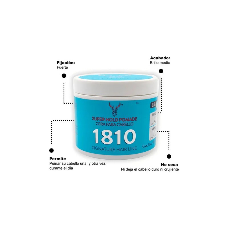 Pack de 3 Ceras Super Hold para Cabello de 1810