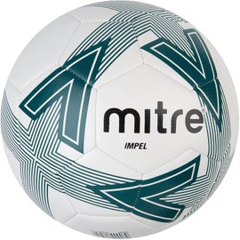 Mitre Impel L30P Football, Highly Durable, Shape Retention, White/Green, 2