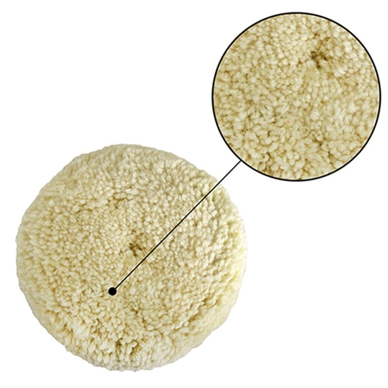 2pcs Polishing Pads Natural Wool Buffing Pad Kit Polishing Disk