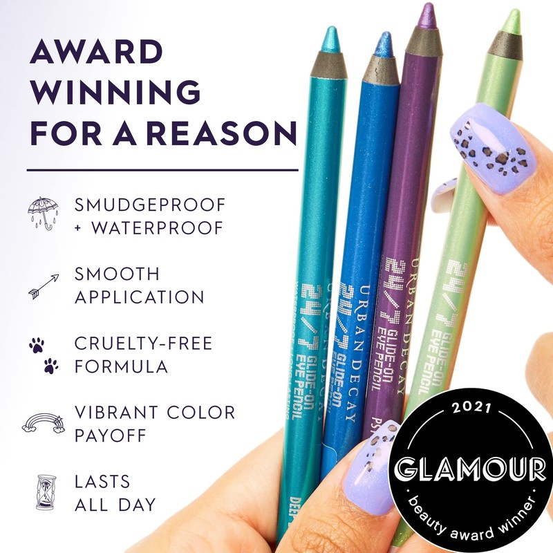 URBAN DECAY 24/7 Glide-On Waterproof Eyeliner Pencil - Long-Lasting, Ultra-Creamy