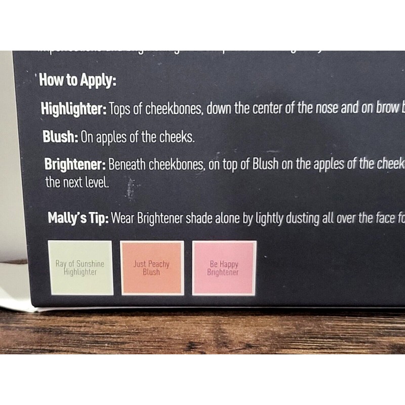 Mally Get Cheeky Brightening Trio Just Peachy ~ highlighter blush
