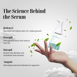 Actitud Advanced Hair Growth Serum for Hair Fall Control & Hair Growth - 3% Redensyl, 4% Anagain, 2% Baicapil, Caffeine, Biotin & Rice Water 30ml