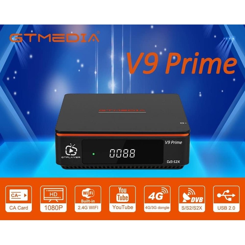 GTMEDIA V9 Prime Satellite Receiver 1080P HD Satellite Decoder for