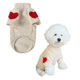Jimjis Dog Clothes, Winter, Small Dogs, Dog Clothes, Autumn, Spring, Mid-Sized Dogs, Cold Protection, Dog Clothes, Winter Dog Wear, Chihuahua, Clothes (White, L)