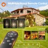 addlon 56FT(50+6) Solar String Lights Outdoor with Remote, 27 Shatterproof