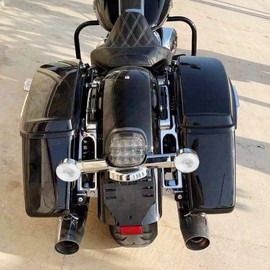 HDBUBALUS Flat Turn Signal Light Clear Lens Cover 3.25" Fit For Harley Touring Road King Electra Glides Ultra Glide Road Glide Street Glide 1986-up 2pc