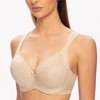 MELENECA Women's Full Coverage Underwire Bra Minimizer Plus Size Lace
