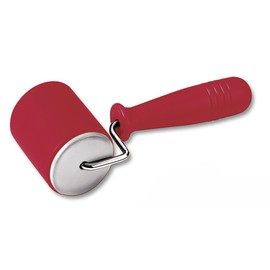 KAISER Backform-Roller 18 x 4 cm KAISERflex Red 100% lebensmittelechtes Silikon mit Metallkern ergonomische Griffe hohe Formstabilität und Flexibilität