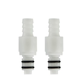 BBTUS 2 Pieces 1/4" 3/8" 5/16" Plastic Hose Barb Valve Inline Coupling Insert Quick Connectors Quick Shut Off Hose Connector Male Quick Connectors (2 x Connectors)