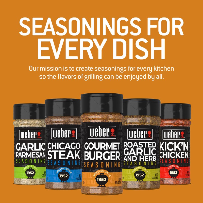 Weber Gourmet Burger Seasoning, 5.75 oz (Pack of 6)