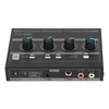 Amplificador de Auriculares de 4 Canales Estéreo Compacto con Adaptador