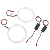 Car LED Angel Eyes Light Guide 95mm/3.7in Purple Lighting 9‑36V