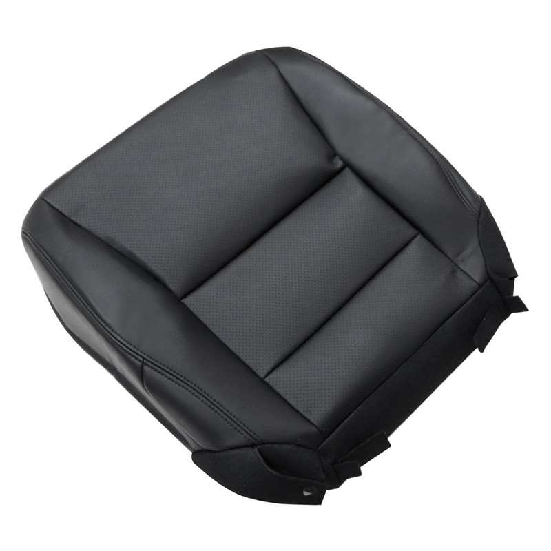 Priprilod Black Leather Front Passenger Side Bottom Replacement Seat Cover