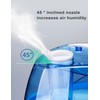 Homasy 2.2L Humidifier for HOME & OFFICE with Light,Quiet &