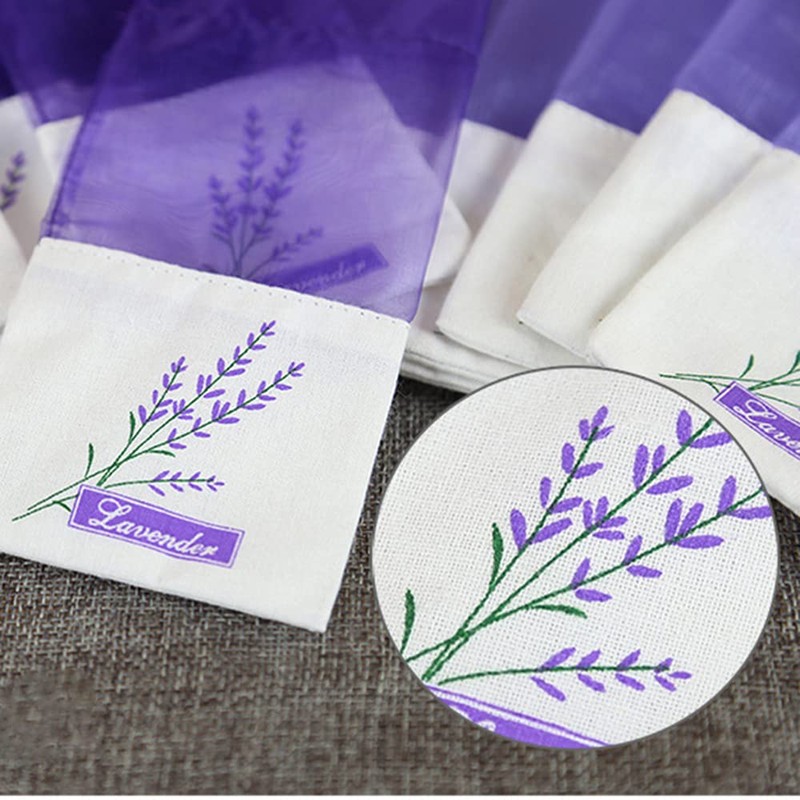 20 PCS Lavender Sachets Purple Sachet Empty Bags Small Item