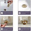 Sink Drain NonOverflow AntiClog Bathroom Wash Basin Drainer Stopper Accessory