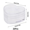 AIMALL 20pcs Heart-Shaped Transparent Plastic Packaging Boxes - Candy, Jewelry,