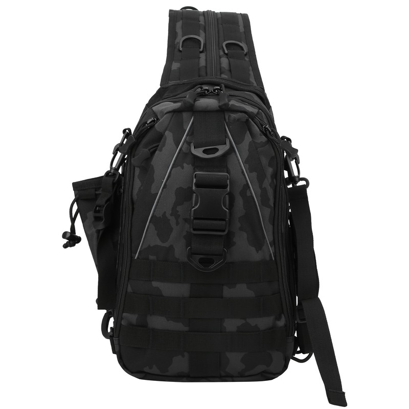 Backpack Knapsack Shoulder Messenger Bag Fishing Mountaineering Outdoor Lure Bagblack