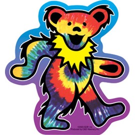 C&D Visionary Licenses Products Grateful Dead Tie Dye Bear Sticker