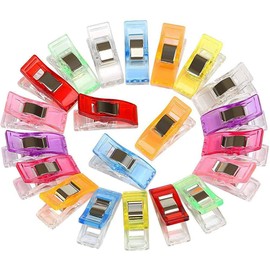 JIADEXIN 30 Pcs Sewing Clips Set - Colorful Sewing Clips for Fabric Quilting Clips for Sewing Plastic Fabric Clips Crafting Clips Quilting Accessories Small Clips for Sewing Crafting