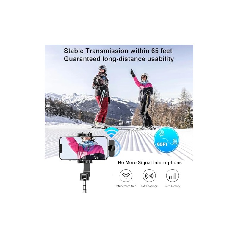 Micrfono Inalmbrico para Celular, 2 Lavalier Microfono Inalambrico Reduccin de