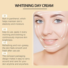 Whitening Day Cream, 60g, Antioxidant Protection, Mild Formula