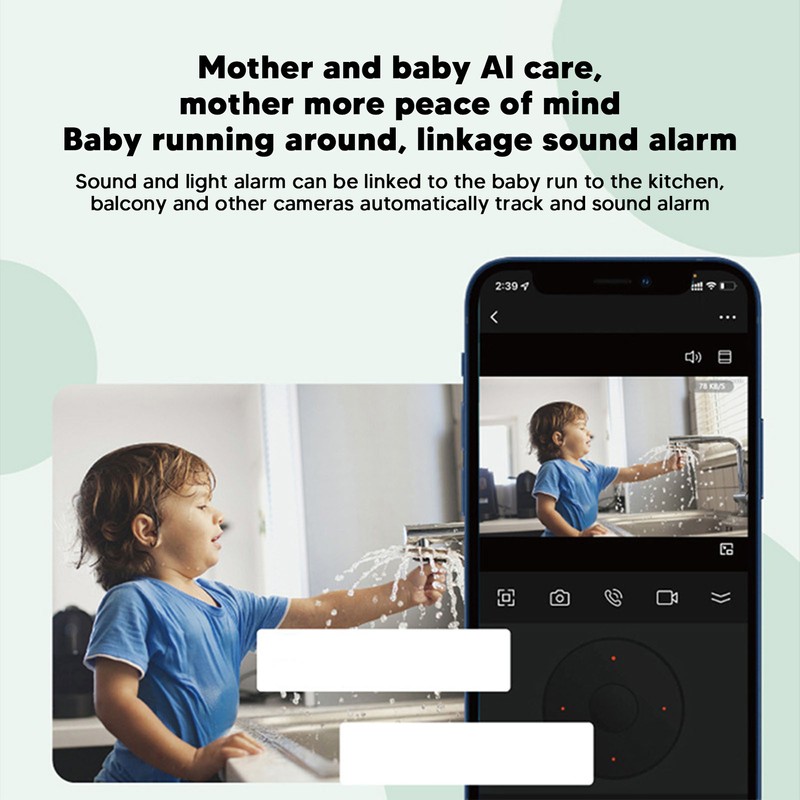 Smart Home Camera 1080P HD Remote Control Wireless Surveillance Camera