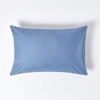 HOMESCAPES Luxury Cushion Cover, Blue, 48 x 74 cm, 100%