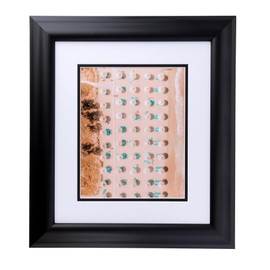 ArtToFrames 40x60 CM / 15.75x23.62 INCH Black Picture Frame, This 2.00 Inch Custom Wood Poster Frame is Satin Black Reverse Step - Comes with Economy Acrylic and Corrugated Backing