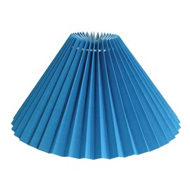 E27 Fabric Lampshade, Pleated Lampshade, Eggshell Lampshade, Chandelier Protection, Light Accessories for Household Office (Blue)