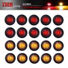 TMH 3/4 Inch Mount 10 pcs Amber + 10 pcs