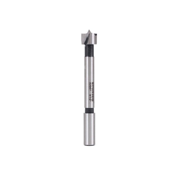 Yonico 43007S 1/2-Inch Diameter Steel Forstner Drill Bit 3/8-Inch Shank