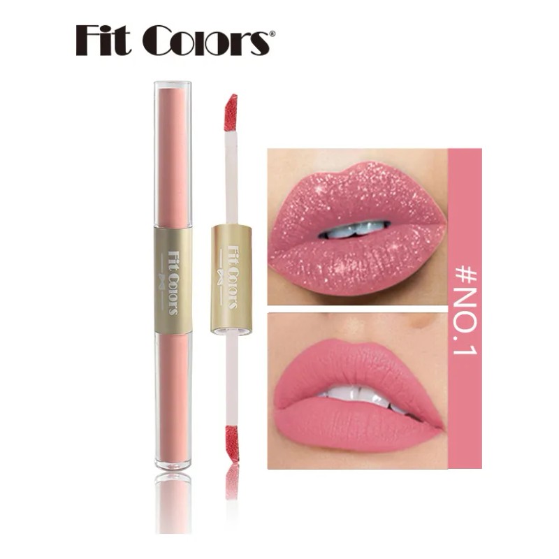 Brillo Labial Fit Colors Mate Y Perlado, No Transfiere