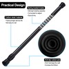 SIQUK 6 Pack Tension Rods Adjustable Spring Cupboard Bars Black