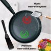 Nogeqi Silicone Turner Spatula, Heat-Resistant Long Flat Spatula, Non Stick