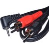 kenable 2.5mm Right Angle Stereo Jack to Twin Phono Plugs