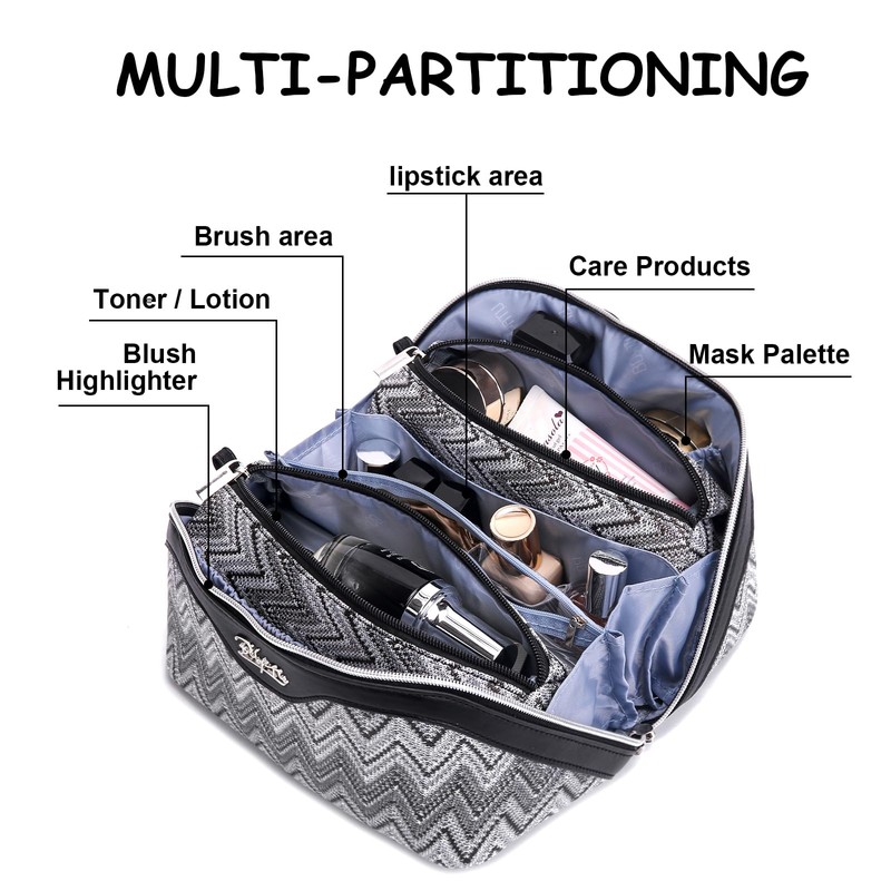 Travel Makeup Bag for Women: Western Boho Make up Bag