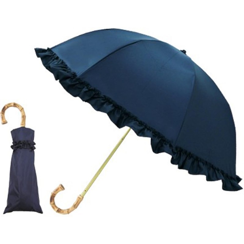 KAMIO JAPAN Pink Trick Parasol, 2-Fold Umbrella, Fully Light Blocking,