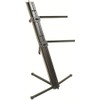 MR DJ PRO KS1000B Professional 2-Tier Column Keyboard Stand Silver