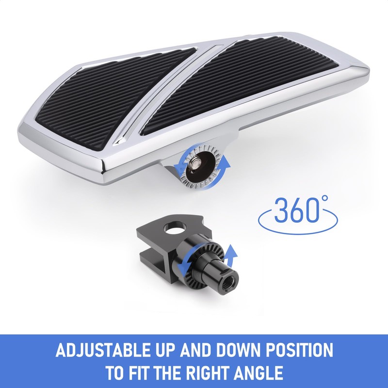 Front Footpegs Rider Floorboards Compatible with Kawasaki Vulcan S 650