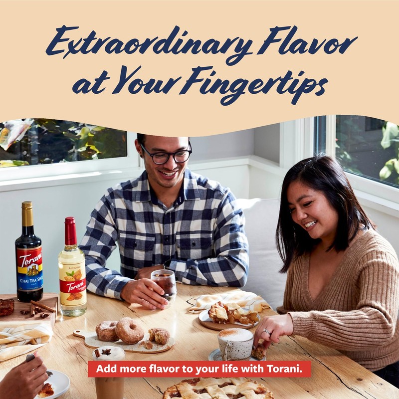 Torani Coffee Syrup, Vanilla, Caramel, and Classic Hazelnut Variety 3-Pack,