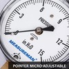 Measureman Diaphragm Type Capsule Low Pressure Gauge, 2-1/2" Dial, 1/4"NPT