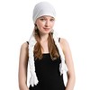 ZLYC Women's Chemo Turban Hat Headwraps Lightweight Beanie Hat, Braid