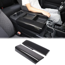 Car Center Console Armrest Protector Cover Compatible with Toyota Tundra 2022+ & Sequoia 2023+, Central Armrest Seat Storage Box Cover Cushion Lid Protector Pad Waterproof Anti-Scratch ABS Accessories