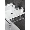 Kingston Brass LBT25227W34 Continental Vanity Sink Top, White 25.19 x