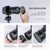 NEEWER® Filter Step Up Ringe-Set 49-52-55-58-62-67-72-77mm-49mm 7pcs 77mm Sonnenblende