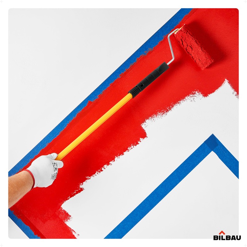 BILBAU Paint Roller Set with Paint Tray and Brush for
